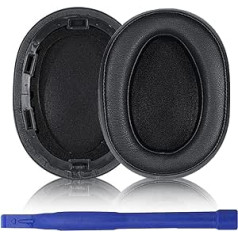 Adhiper Ear Pads Protein PU Leather Ear Pads Compatible with Sony MDR-100ABN WH-H900N H800 Headphones (Black)