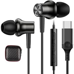 USB C Earphones for Google Pixel 6a 8 Pro 7 Magnetic USB C Earphones Wired Type C Earphones with Microphone for Samsung Galaxy A53 A54 A33 A34 S24 S23 FE Ultra S22 S21 Oneplus 11