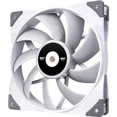Thermaltake TOUGHFAN 14 White High Static Pressure Radiator Fan (Single Fan Pack) Quiet PC Fan Case Fan White