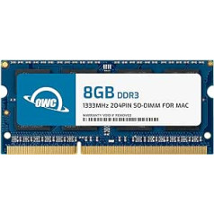 OWC 8GB DDR3 PC3-10600 204 pin 1333MHz SO-DIMM CL9 SO-DIMM Memory Model owc1333ddr3s8gb