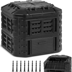 Модульный компостер для сада для органических отходов 90 х 90 х 80 см, 600 л.