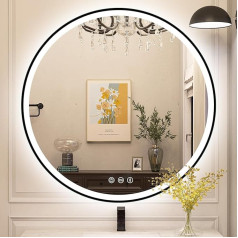 Starlead Зеркало для ванной комнаты со светодиодами, зеркало для ванной комнаты с подсветкой, диммируемое, антитуманное, меняющее цвет, светод