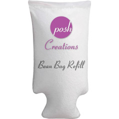 Posh Creations Posh Beanbags Bean Bag Refill Pack 100 L Virgin New White