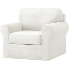 ‎Mingpinhuius MINGPINHUIUS чехлы для кресел 1 место 3 части комплект - супер мягкий толстый стрейч бархат диван Slipcovers кресло крышка с отдельной 1 спинка 