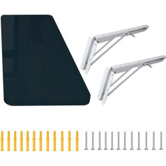 Liguoyi Кухня стены складной стол ноутбук стол обеденный стол черный/белый/желтый/синий МДФ стол сильная грузоподъемность складной пространс