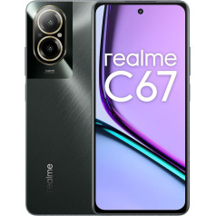 Смартфон Realme C67 6+128 ГБ, камера 108 Мп 3X In-Sensor Zoom, чипсет Snapdragon 685 6 нм, ультратонкий корпус 7,59 мм, емкий аккумулятор 5000 мАч, черный камень