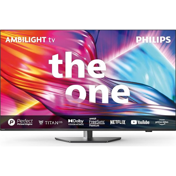 Philips Ambilight 55PUS8909 4K LED Smart TV - 55-зольный дисплей с пиксельной матрицей Ultra HD Titan OS Plattform и Dolby Atmos-Klang. Функционирует с Alexa и Google Sprachassistent - Антрацитгр