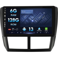 9-дюймовый сенсорный экран 1080P Android Автомобильное радио для Subaru Foreste/Impreza WRX 2008-2014 GPS - 6G+128G - Бесплатная камера заднего вида - Поддержка DAB/Управ