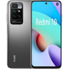 Смартфон Xiaomi Redmi 10 4 ГБ + 128 ГБ, 50 Мп AI Quad Camera, процессор MediaTek Helio G88, 6.5 дюймов FHD+ DotDisplay, Dual SIM (Carbon Grey)