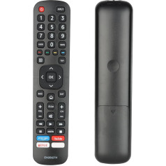 CTRLBETTER Fernbedienung EN2BI27H kompatibel mit Hisense Smart TV 32AE5500F 40AE5500F H43B7100 H43B7500 H50B7300 H55B7100 H55B7120 H55B7300 Ersatz Controller mit PrimeVideo YouTube ETFLIX Puls Anti