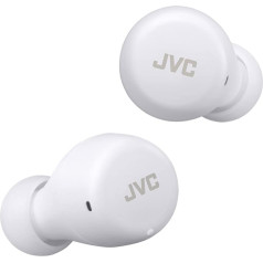 JVC Gumy Mini True Wireless Earbuds [Amazon Exclusive Edition], Bluetooth 5.1, защита от брызг (IPX4), длительное время работы от аккумулятора (до 15 часов) - HA-Z55T-W (белый)