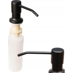 AquaParts Диспенсер для мыла для кухонной мойки | 300 мл | черный | Диспенсер для мыла для установки многоразовый | для кухни, кухонной мойки | Диспе