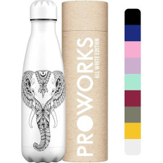 Proworks Stainless Steel Drinking Bottle | 24 часа холодной и 12 часов горячей - вакуумная бутылка для воды - изолированная колба для спорта, бега, езды на велосип