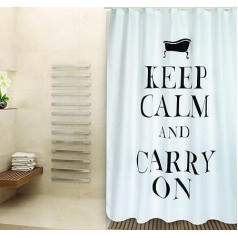 MSV Cotexsa by Premium Anti-Mould Textile Shower Curtain - Антибактериальная, моющаяся, 100% водонепроницаемая с 12 кольцами для штор - Полиэстер, 