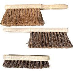 Handbürste aus Holz, 30,5 см, weicher Kokosfaser, 30,5 см, steifer Bassine, 20,3 см, Scheuerbürste, biologisch abbaubar, strapazierfähig, für Zuhause oder Büro