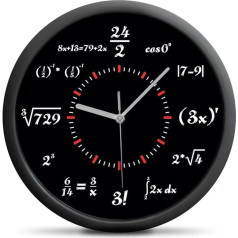 Настенные часы Froster Math с математическими формулами, бесшумный механизм, креативные математические часы, забавный подарок студенту
