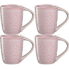 Набор чашек для эспрессо Leonardo Matera, комплект из 4, кружки для мокко из керамогранита, безопасные для посудомоечной машины стаканы для эспрес