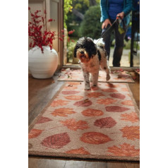 Hug Rug Indoor Door Mat and Runner - Highly Absorbent - Machine Washable - Autumn Leaves - 65x85cm