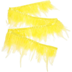 Fringe Trim Tassel Border Yellow Decor Clothing Plume Sewing Trim and Embellishments Feather Decor Feather Fabric Sewing Materials Feather Trims Clothing Borders Lace Ribbon