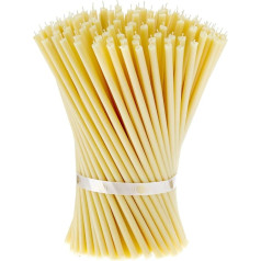 Данилово 50 белых свечей из пчелиного воска, православные свечи для молитв, ритуалов, украшения свадебного стола, нетоксичные, без копоти, б