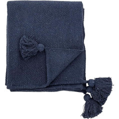 Хлопковое покрывало Bloomingville Genet Blue