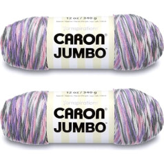 Caron Jumbo Prints Easter Basket Yarn - 2 упаковки по 12 унций - акрил - 4 Medium (Comb) - 595 м - Вязание/Кроше