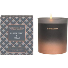 Stoneglow Seasonal Collection Juniper Berry and Cedar Wood in Glass