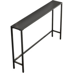 Athuah Черный/белый консольный стол узкий металлический диванный стол обеденный паб высокие столы экономия места длинный стол для гостиной п