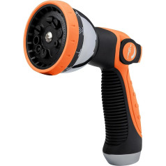 Alma Garden Hand Shower - Garden Spray Gun - Garden Shower 10 Spray Patterns Hand Sprayer - Watering Shower Hand Sprayer Adjustable Water Flow for Watering Lawn, Pet Bathing