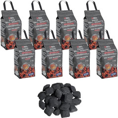 ESTEXO BBQ Coconut Charcoal Briquettes Брикеты Барбекю Древесный уголь Кокосовые брикеты 24 кг