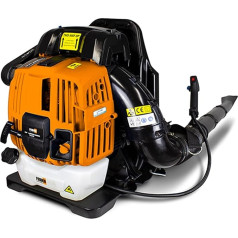 FEIDER FSDT75 - Бензиновый пылесос для уборки листьев 75,6 см³ 310 км/ч 1120 м³/ч - Воздуходувка для листьев с ремнем безопасности - Воздуходувка для лис