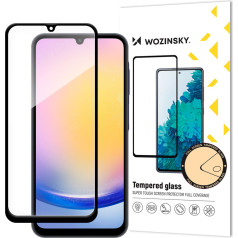 Закаленное стекло 9H Full Glue с черной рамкой для Samsung A25