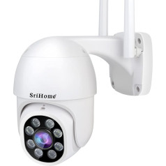 H+Y SriHome наружная Wifi камера Full HD 1080P, SriHome IP-камера с ночным видением, 1080P PTZ IP-камера наблюдения с 350 ° панорамирования и наклона 90 °, обнаружение