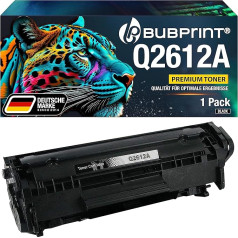 Тонер Bubprint kompatibel als Ersatz für HP 12A Q2612A für Laserjet 1010 1012 1015 1018 1020 1022 1022N 1022NW 3015 3020 3030 3050 3052 3055 M1005 M1319F MFP LBP2900 Schwarz