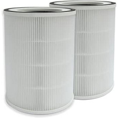 PUREBURG Replacement HEPA Filter Compatible with Himox HIMOX-H10 Air Purifier, H13 4-Stage Filtration, High Efficiency Activated Carbon, Air Purification, Dust, VOC, Pack of 2