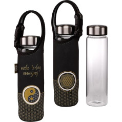 Goebel Бутылка для воды с неопреновой крышкой Ying Yang Black 0,7 л Высота 26,5 см 23-500-63-1