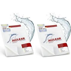 ALCLEAR 950002 Микрофибровая салфетка для окон, без разводов, 60 x 45 см, идеальна как салфетка для окон без сушки, салфетки для чистки стекол в автом