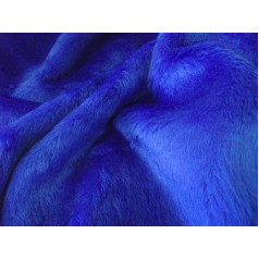 Короткая плюшевая ткань для ухода за медведем из искусственного меха Royal Blue - Синий, 1 метр - 150 см x 100 см