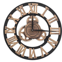 Zerodis старинные настенные часы 3D ручной работы римская цифра настенные часы промышленные шестерни европейские ретро часы творческий декор 