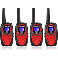 Retevis RT628 Walkie Talkie набор из 4, детская рация дальнего действия, пасхальные подарки детям, игрушки от 3-12 лет, подарки на день рождения, праздники,