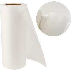 BGHSCA DTF Transfer Film Roll A3 Mat (33 см x 100 м) Прозрачная двусторонняя пленка PET Transfer Roll с предварительной обработкой, холодная/горячая съемка для трансфе