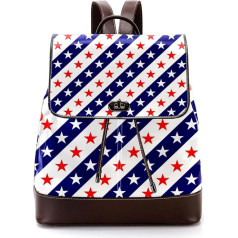 Star Stripe Personalised School Bag Book Bag for Teenagers, Multicoloured, 27 x 12.3 x 32 cm, Рюкзаки-рюкзаки, multicoloured