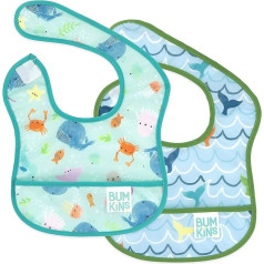 Нагрудник Bumkins Starter Bib, нагрудник для новорожденных, водонепроницаемая ткань, подходит для младенцев и детей 3-9 месяцев