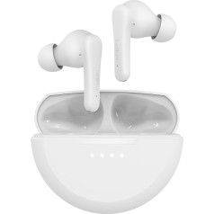 Belkin SoundForm Rhythm True Wireless In-Ear Headphones with Built-in Micro, быстрая зарядка с USB-C, 28 часов работы от аккумулятора, IPX5 Waterproof for iPhone, iPad, Galaxy, Pixel etc. - Белый