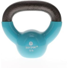 Body Sport Kettlebell with Steel Handle and Cast Iron Bell, 10 Pound