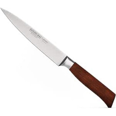 Burgvogel Solingen Natura Line Filleting Knife with Wooden Handle, Satin Red, 18 cm, Rustproof, Very Sharp Filleting Knife, Made in Germany