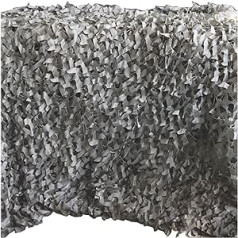 Xrdbfd Camouflage Nets, Grey Military Camouflage Sun Sail, Reinforced Camouflage Net, Used for Hunting, Sun Protection, Garden Decoration, Privacy Screen, Camouflage Accessories, 7 x 7 m (23 x 23 ft)