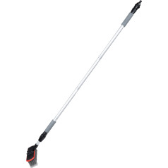 Проточная щетка с телескопической палкой 171-300см для мойки автомобилей amio-03952