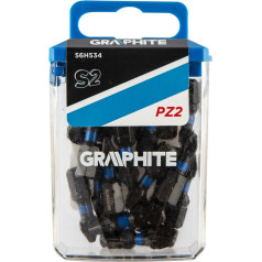 Graphite Ударные биты PZ2 x 25 мм, 20 шт.