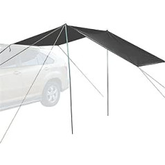 Truck Awning | Waterproof Car Awning Sun Shade - Portable Car Canopy RV Trailer Sun Shade SUV Tent Attachment for Camping, Outdoor, Beach Aznever